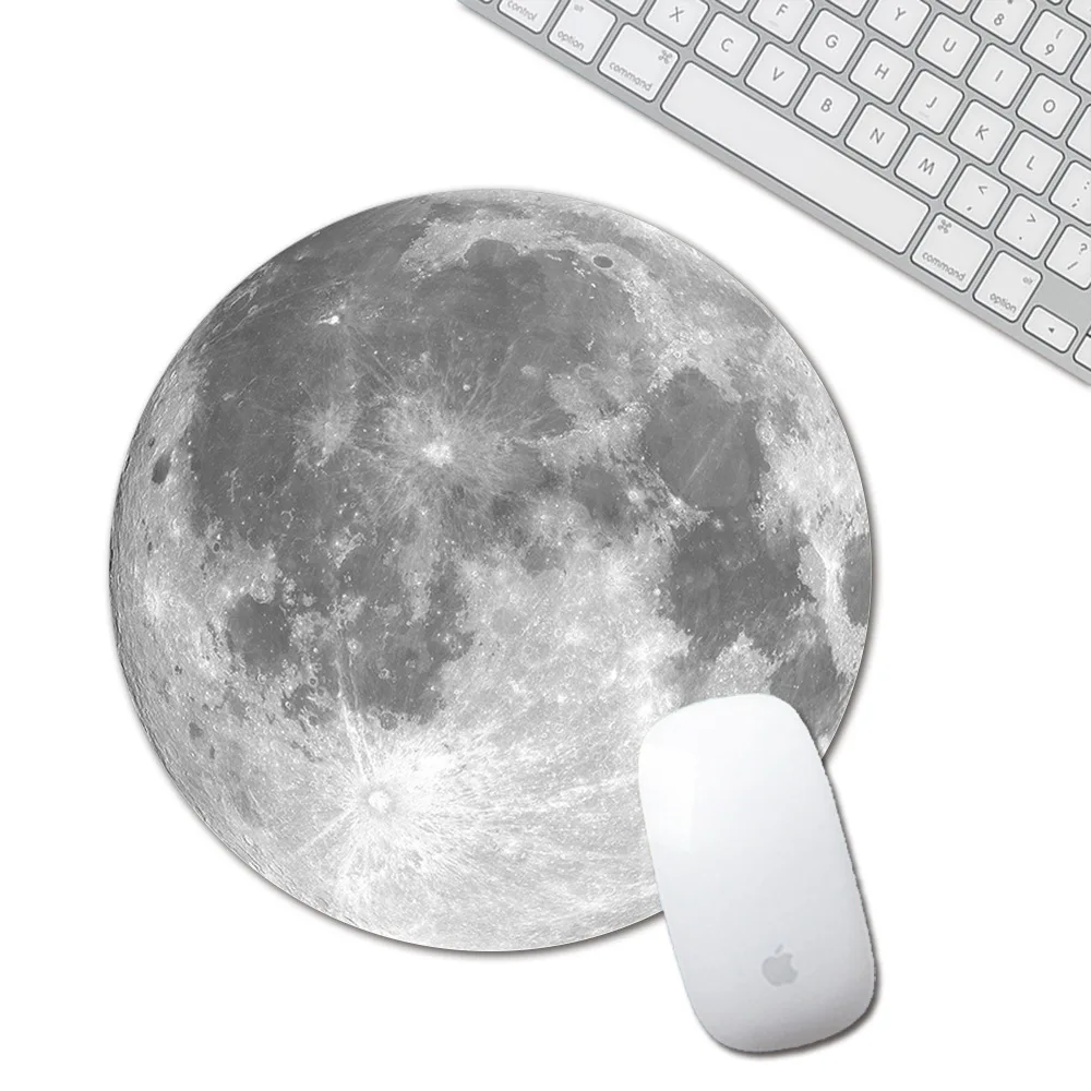 Kawaii Round Celestial Mouse Pad Soft Mat For Game Computer Cap Desk Mat Pads Non-Slip Rubbe PC Waterproof Office MousePad 22cm