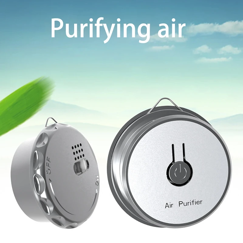 Air Purifier Personal Wearable Mini Portable 130 Million Negative Ion 230Mah Battery Hanging Neck Portable Car Purifier