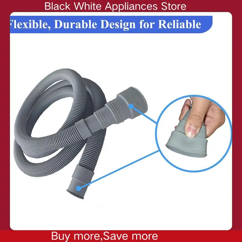 Комплект удлинителя сливного шланга для стиральной машины длиной 6,5 фута — универсальный для стиральной машины, посудомоечной машины и осушителя, с U-образным кронштейном, адаптером-CLIM