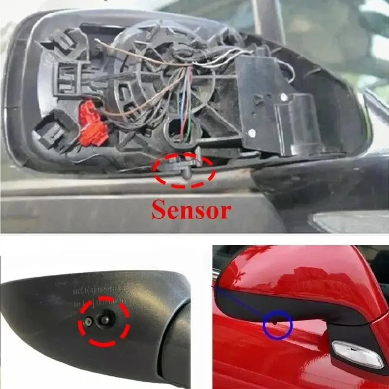 Black Outside Temperature Assembly with Long Wire Exterior Air Part for Vehicle Service Tasks and Maintenance Planning R6FB