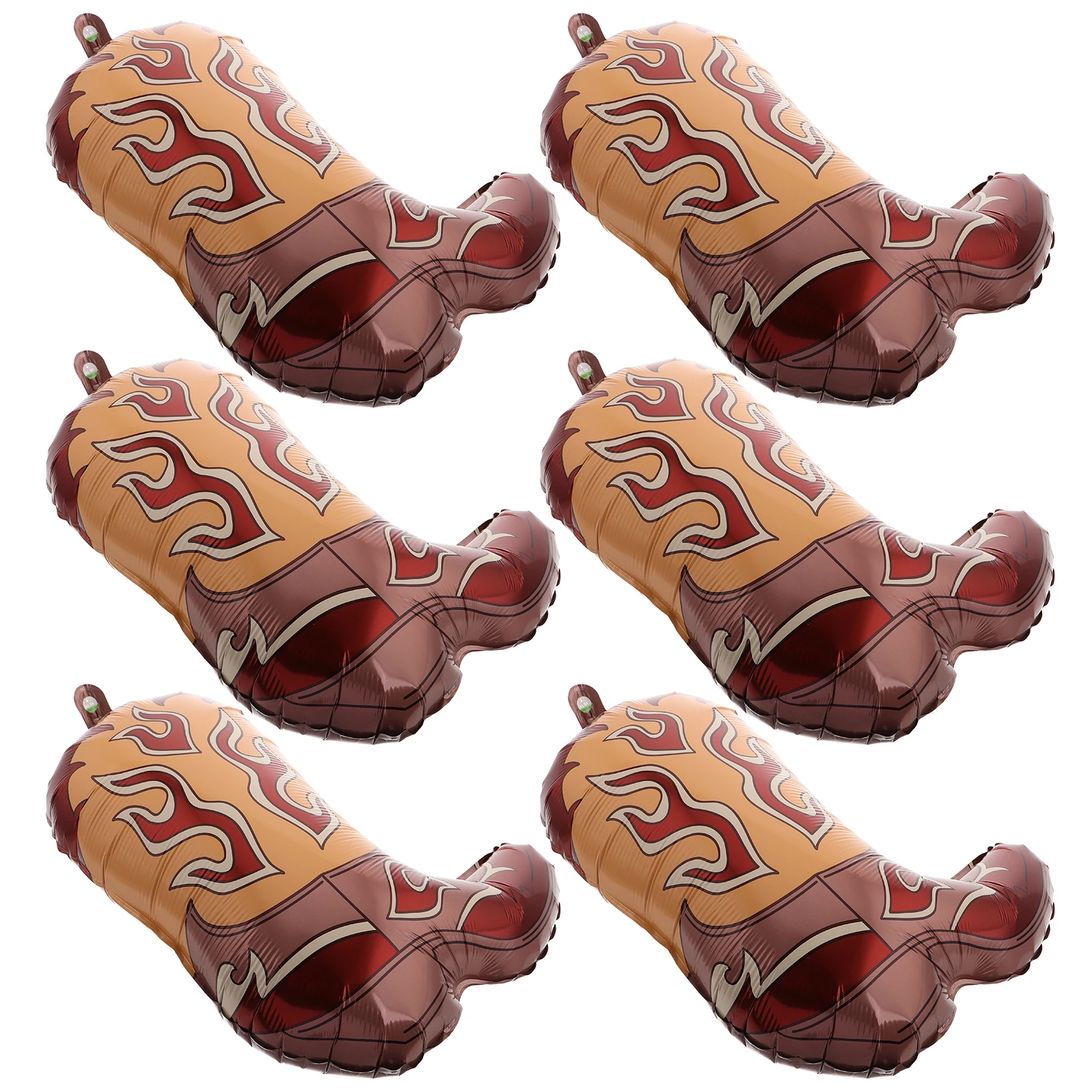 

6Pcs Western Cowboy Boot Balloons Birthday Party Decorations Cowboy Theme Party Supplies Inflatable Boot Centerpieces