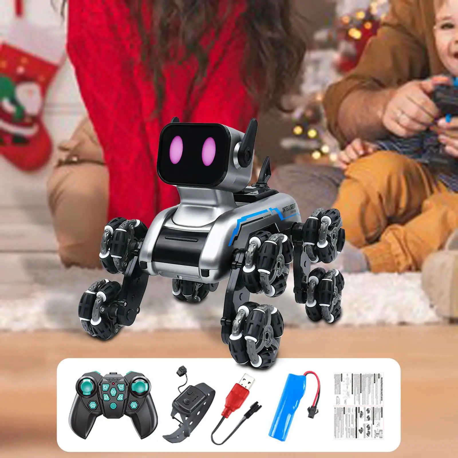 Smart RC Robot Dog Electronic Pet Toys RC Toy Kids Educational Toy Remote