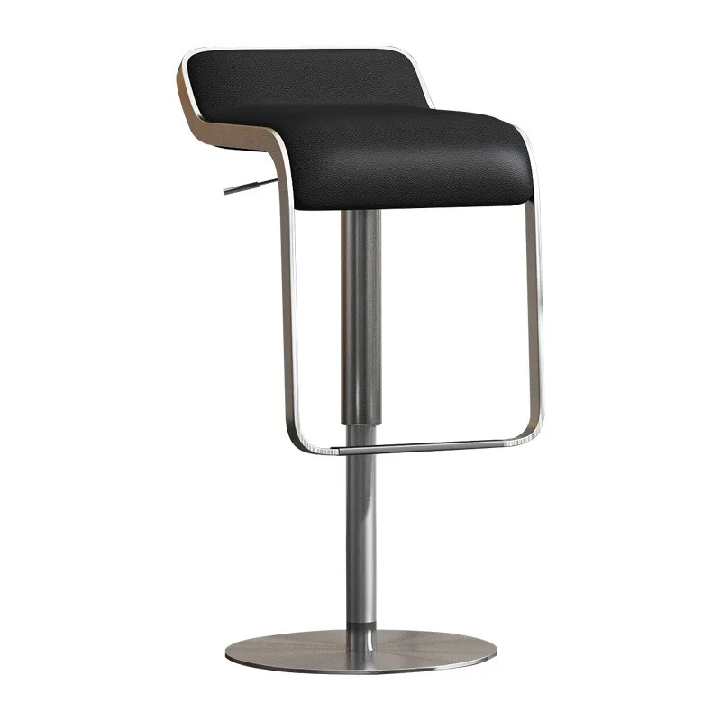 

vbUpholstered Swivel Bar Stool with Adjustable Height Multi-functional Commercial Use for Hotel and Dining Rooms*