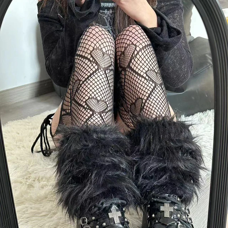 Y2K Love Heart Fishnet Stockings Sweet Girl Pantyhose Nude Women Sexy Suspender Tights JK Lolita Cosplay Party Lace Stockings