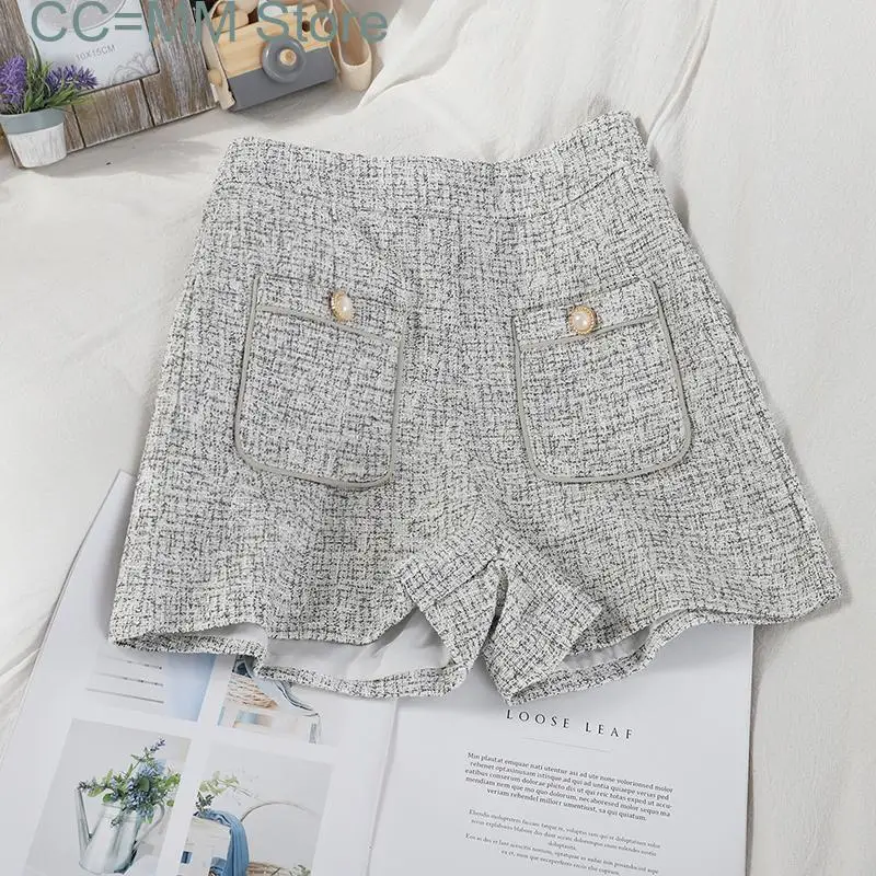 

New Elegant Suits Shorts for Women Summer High Waist 2 Pockrts Slim Shorts Office Ladies Korean Fashion Slim Shorts