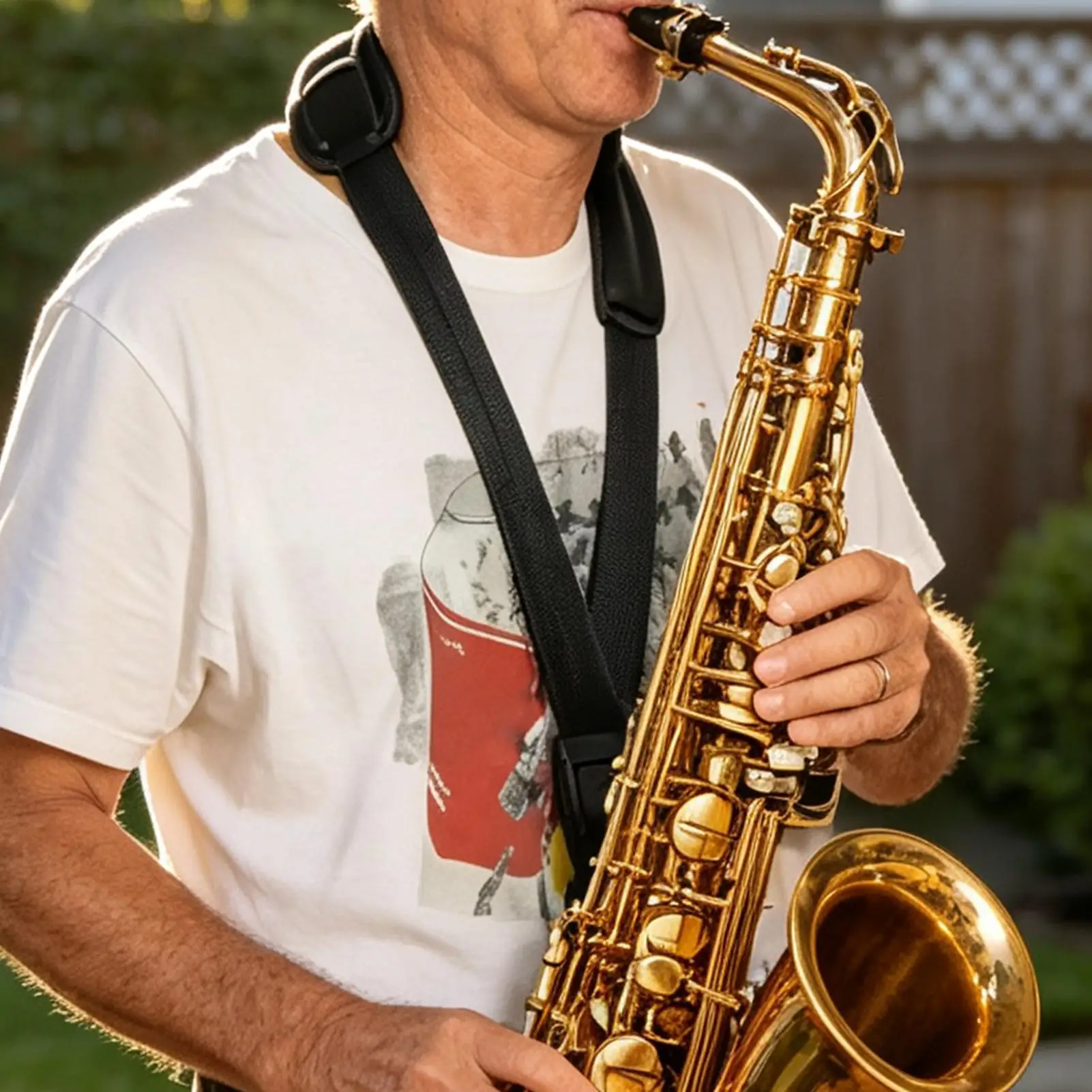 Alto Saxophone Neck Strap Soft Comfortable Breathable Thick Saxophone Instrument Neck Strap For School Classroom Stage Concert