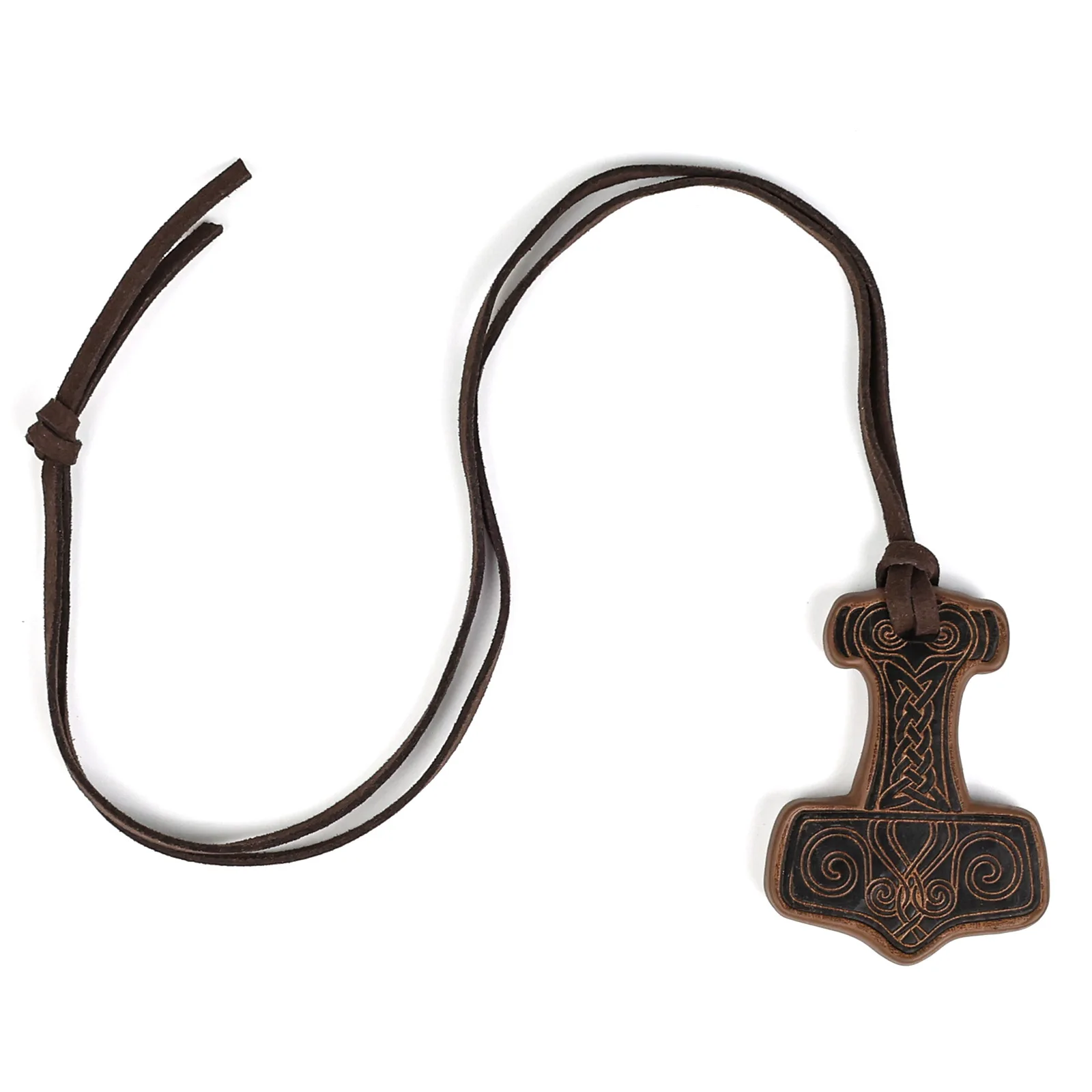 Medieval Knight Embossed Necklace Leather Necklace Retro Viking Knight Corset Pirate Accessories Cosplay Props