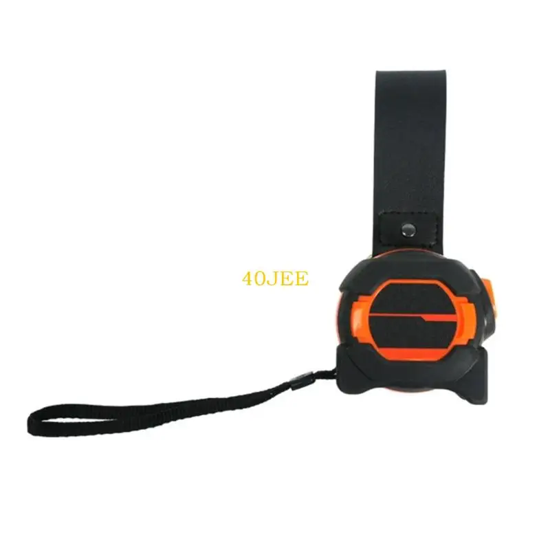 40JE Lightweight Leather Tool With Reinforced Stitching Rivets For Securing Tape Measures Keys Accessories