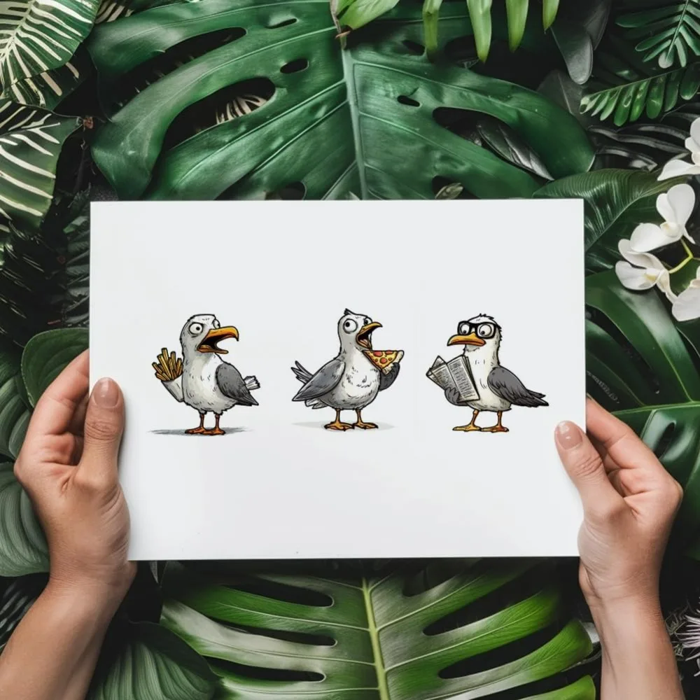 Seagulls Clear Stamps Bird Transparent Stamps Clear Seals for DIY Scrapbooking Photo Album Decoration 4.3x6.3inch - view 3