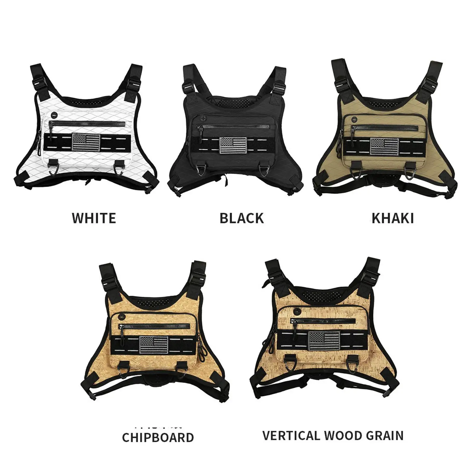 Outdoor Sports Chest Bag Practical Vest Bag for Outdoor Walking Travel view 3