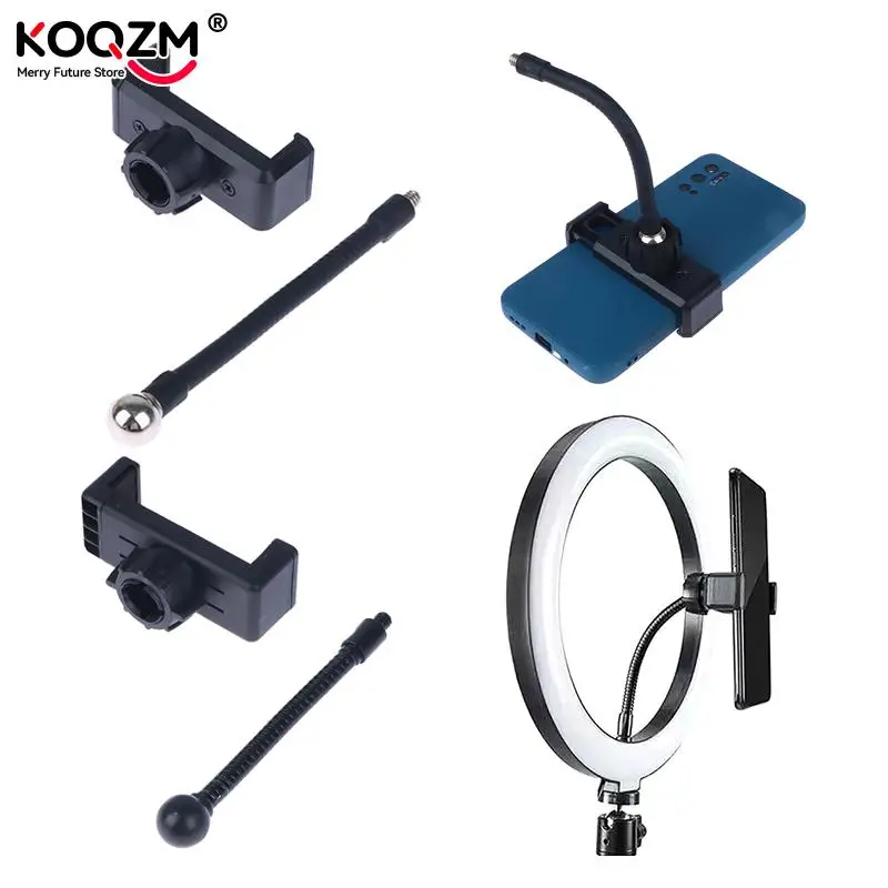 

Ring Light Table Support Cell Phone Tripod Monopod Portable Hose Clip For Smartphone Stand Live Broadcast Flexible Clamp Holder