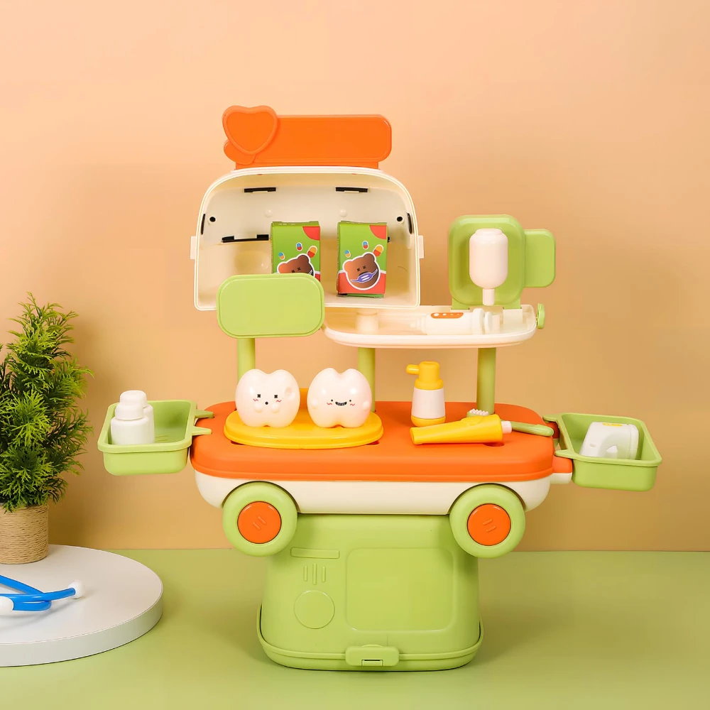 WizKidz Conjunto de Brinquedo de Carro Médico Transformável com Acessórios Realistas para Brincadeira Interativa e Diversão Imaginativa para Crianças a Partir de 3 Anos.