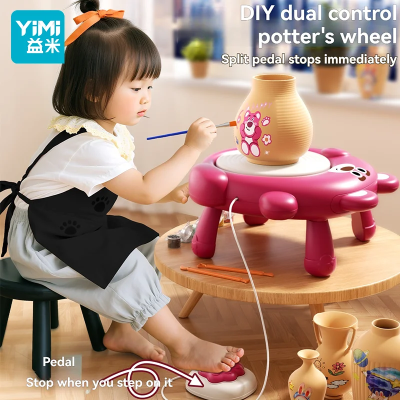 เครื่องปั้นดินเผาสำหรับเด็ก - ชุดอุปกรณ์ศิลปะและงานฝีมือสำหรับเด็กอายุ 6-12 ปี พร้อมดินปั้นแห้งเอง 10 ชิ้น