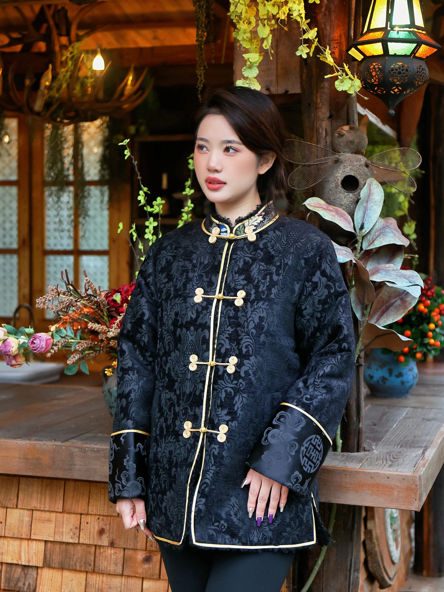 

Тибетская женская зимняя куртка из искусственного меха с хлопковой подкладкой, универсальная модная вязаная приталенная кофта с длинными рукавами