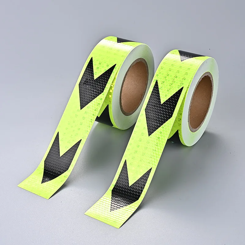 5cmx3m Arrow Reflective Tapes Conspicuity Waterproof Safety Caution Reflectors Warning Stickers DIY For Car Truck Vehicle