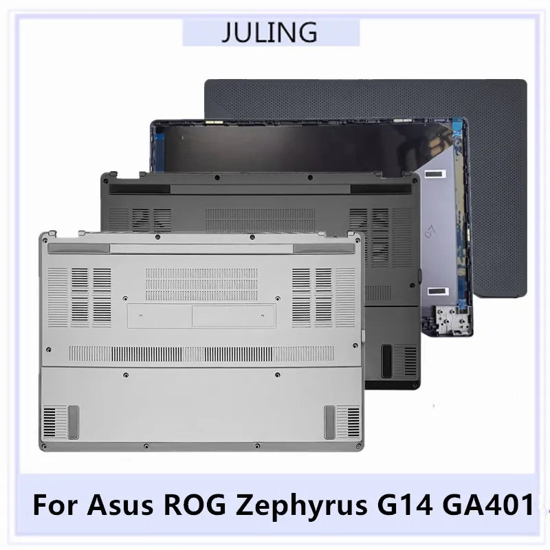

For Asus ROG Zephyrus G14 GA401 White Black Laptop Top Case LCD Back Cover Lower Cover Housing Bottom Case