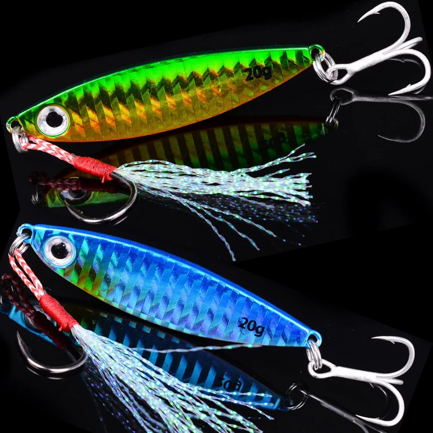 1pc Metal Jig Fishing Lure Sea Jig Weights 7g 10g 15g 20g 30g Trolling Saltwater Jigs Lures Artificial Jigging Fish Tackle Pike