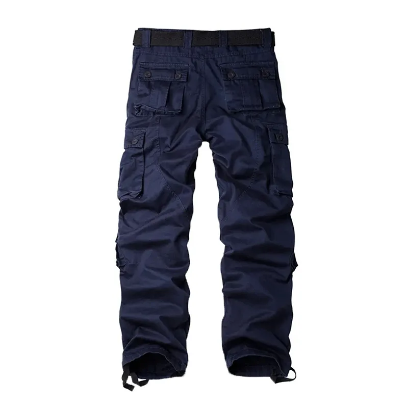 Multi-Pocket-Arbeitshose für Herren, mittelschwer, Feldtrainingshose, Herbst, 1/2 Stück, lässige Cargohose, taktische Outdoor-Wanderhose – Detail 5