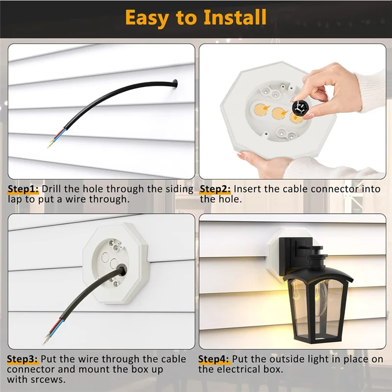 ABJY-Kit de montaje de revestimiento octagonal, 8141 lámparas de revestimiento verticales, placa de montaje, bloques de luz de revestimiento para revestimiento de regazo de 1/2 pulgadas