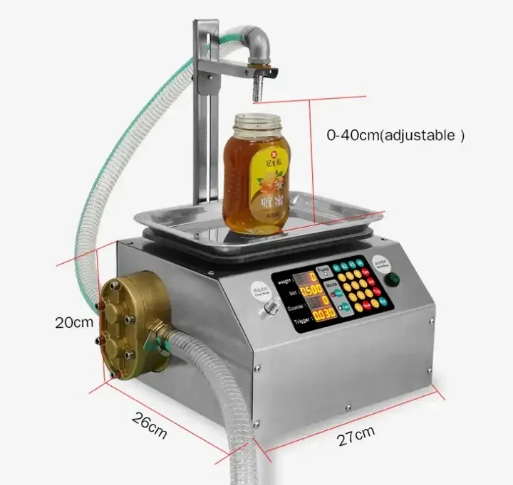 Household automatic Honey Sesame Paste Edible Oil Glue Viscous Liquid Paste Packing quantitative Filling Machine