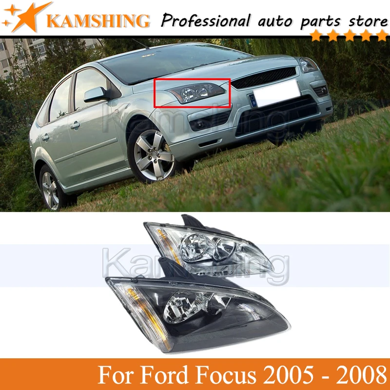 

Kamshing фара переднего бампера для Ford Focus 2005 2006 2007 2008, фара, фара переднего бампера