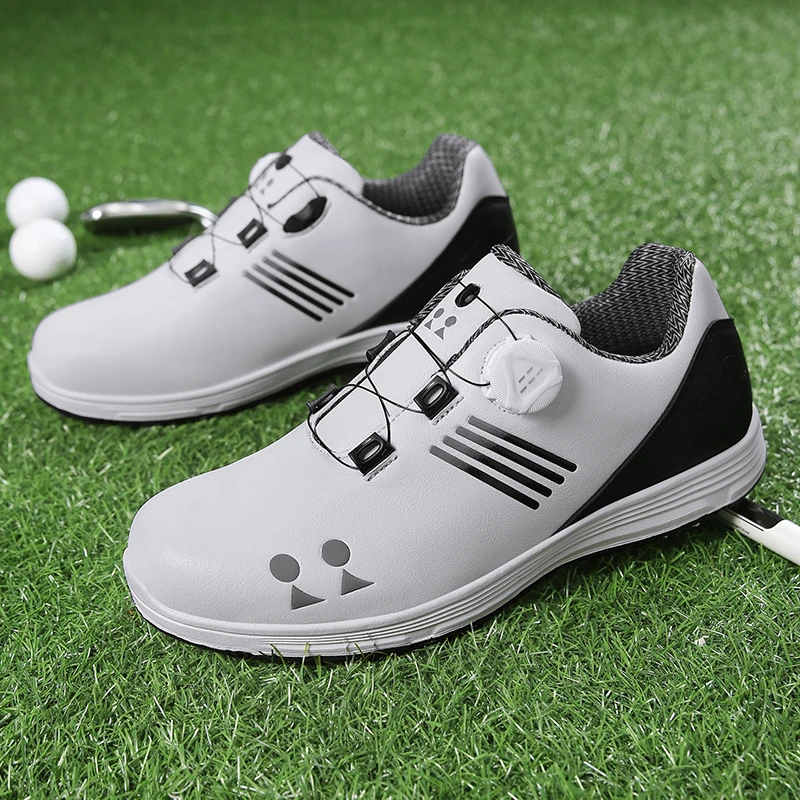 Unisex Professional Golf Sport Shoes Big Size 46 47 Men Golfing Sneakers Training Quick Lacing Women Golfer Athletic Trainers