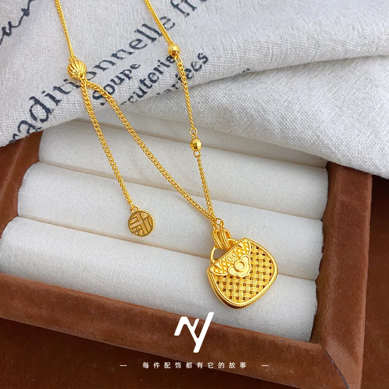 chaine-de-clavicule-pour-femmes-nouveau-style-design-de-niche-style-ethnique-filigrane-en-or-veritable-9999-24k-double-bonheur-mot-de-verrouillage-collier-de-sac