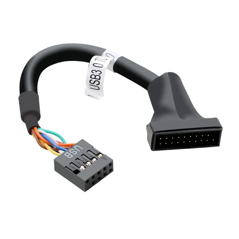 USB2.0 9Pin to USB3.0 19pin Front Panel Connector Converter USB 3.0 19/20pin to USB 2.0 9pin Header Female Adapter