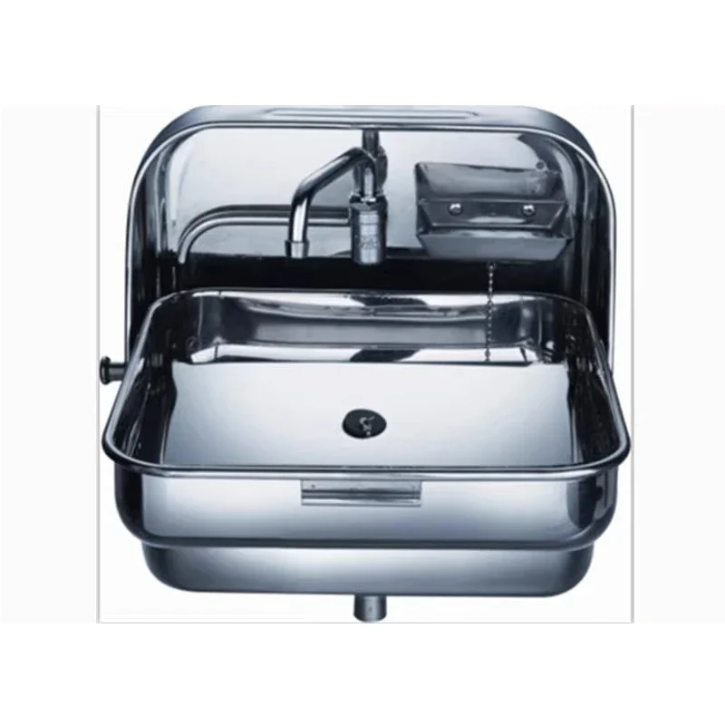 

RV Hand Wash Basin Folding Sink Integrated Faucet Boat Yachts Van Camper Trailer Caravan Accessories RV Parts & Accessories