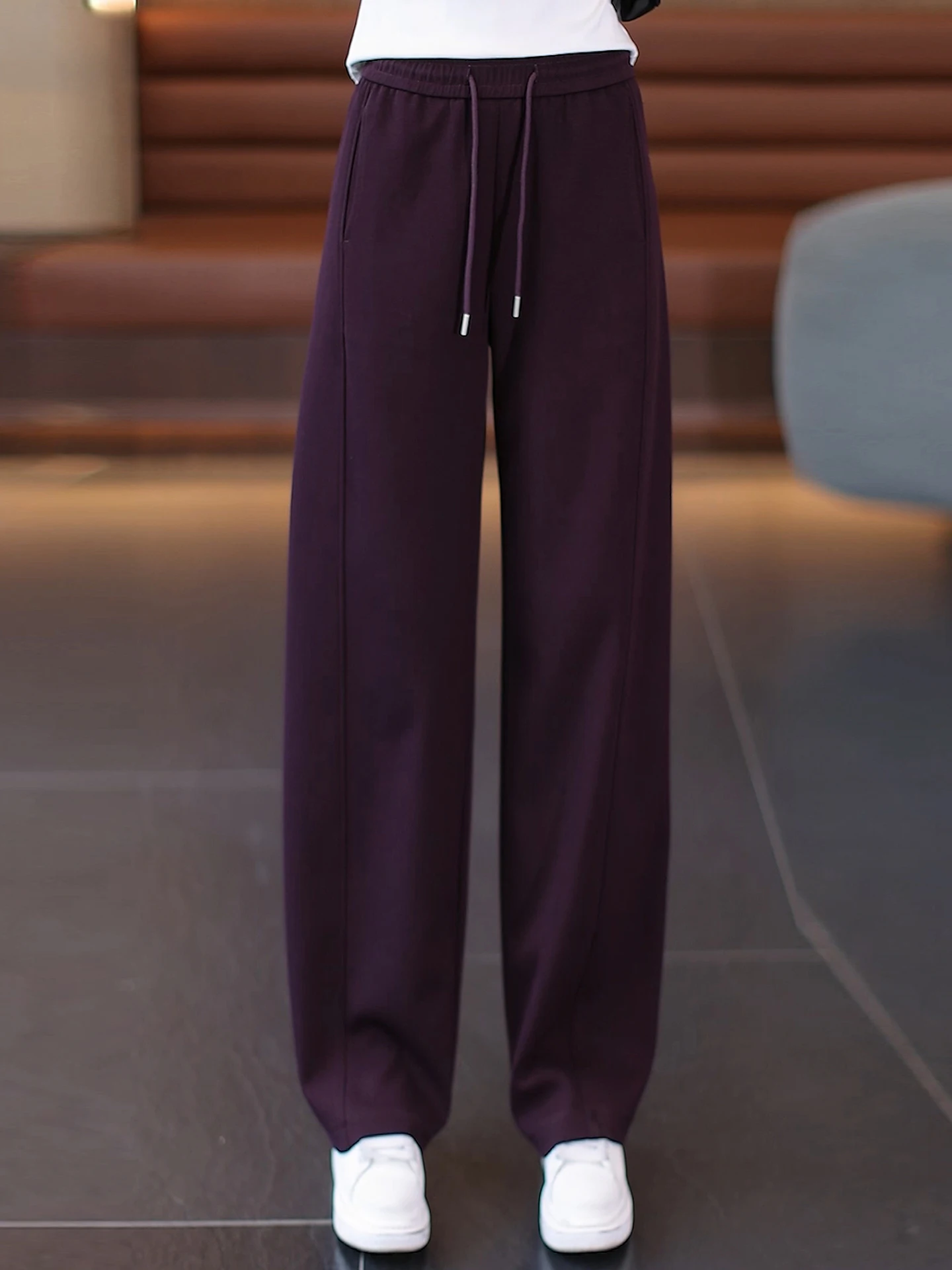 

Loose High Waist Wide Leg Lazy Feelings Banana Pants Women's Casual Sports Trousers Spring Autumn New Style