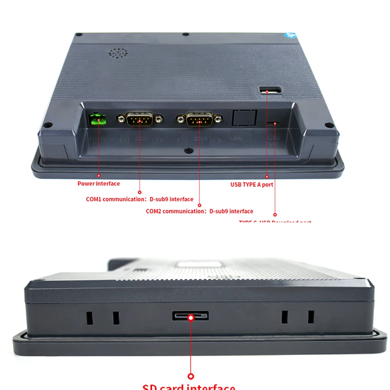 Pantalla táctil OSM para inversor de casa inteligente, DC10--30V de comunicación, 7 pulgadas, TFT, LCD, HMI, RS485/232