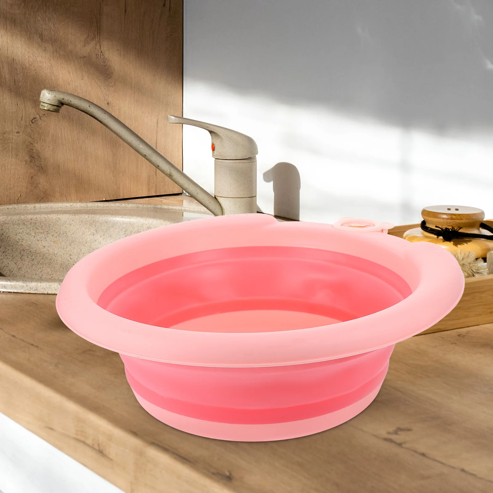 

Portable Cartoon Foldable Wash Basin Durable Lightweight Face Foot Washing Basin for Home Travel Household Washbasin