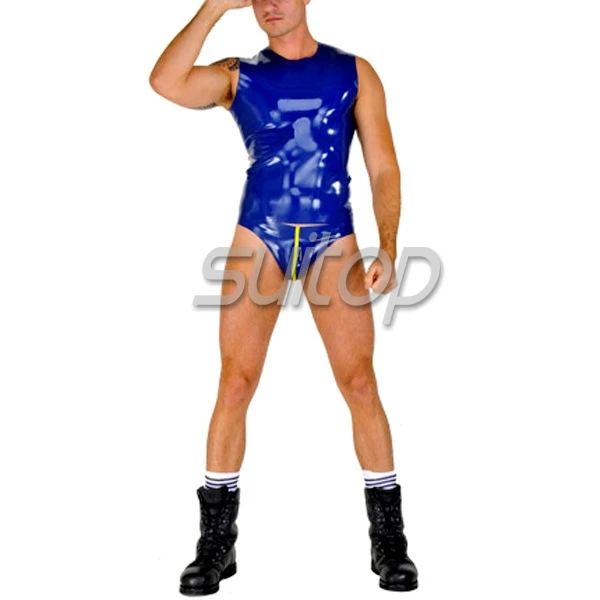 

RUBBER JUMPSUIT LATEX MAN'S LINGERIE MALE'S BODY SUIT TEDDIES SETS