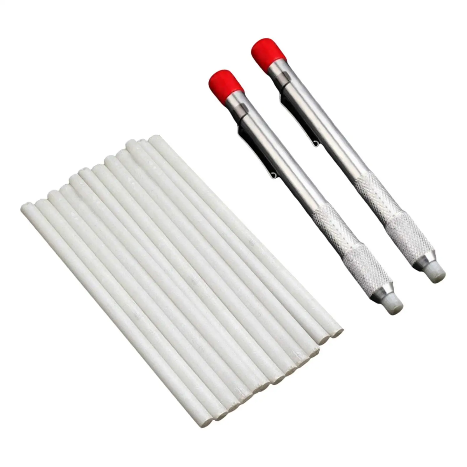 2Pcs Soapstone Pencil Holders Drawing Professional with 12 Round Refills