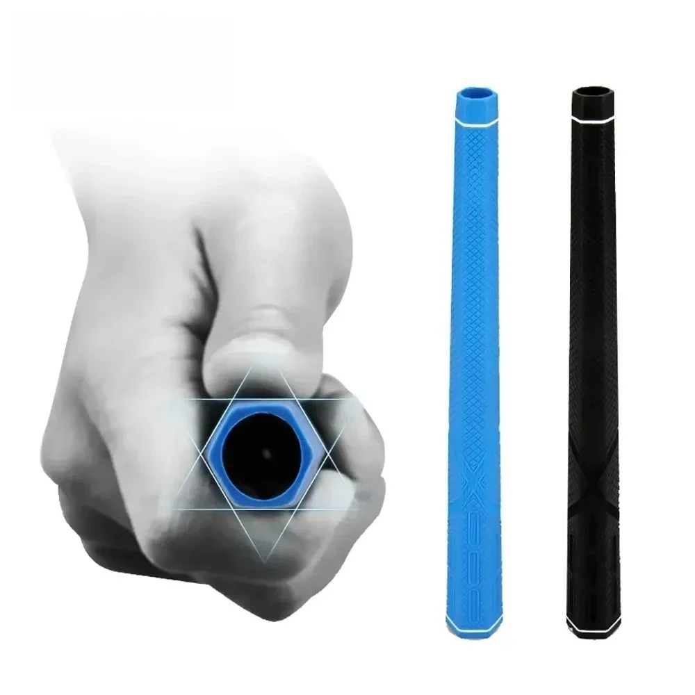 Golf-Griffbänder Sechseckiger Griff Gummigriff Geeignet für Eisen- und Holz-Golfschläger Putter-Griff Schwarz/Blau SB004