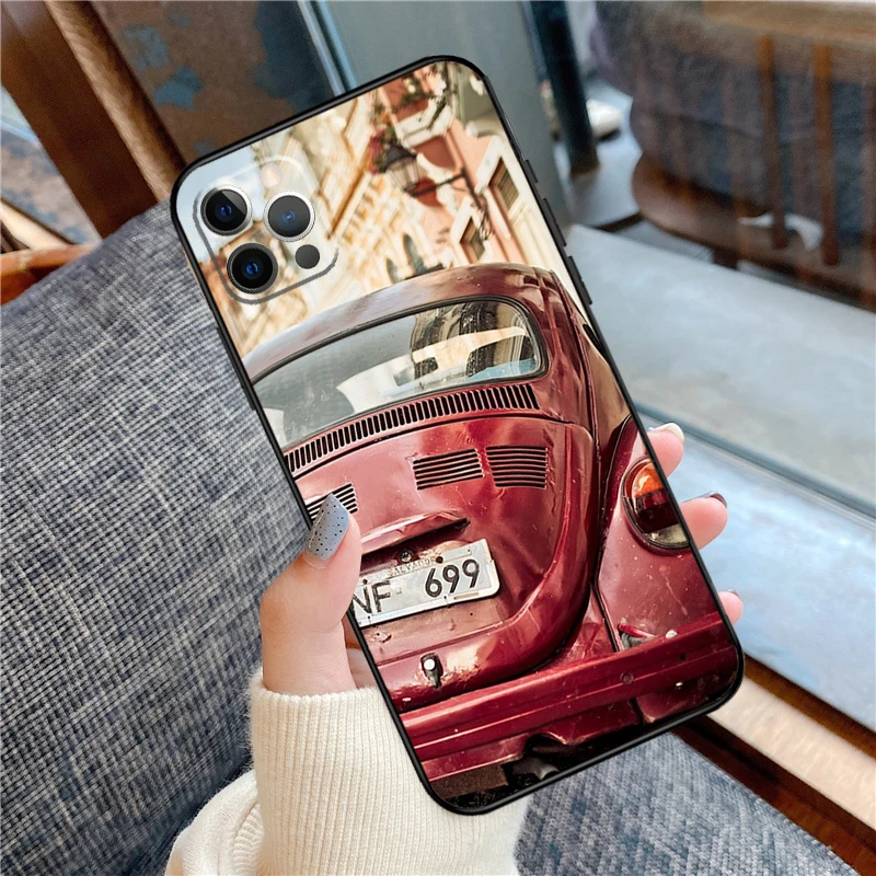 حافظة سيارة كلاسيكية قديمة قديمة لهاتف آيفون 17 برو ماكس لهاتف آيفون 17 غطاء ناعم من السيليكون الهوائي فوندا #6