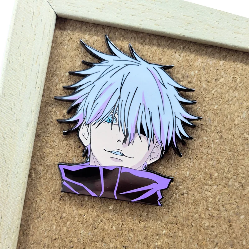 Jujutsu Kaisen Satoru Gojo Brooch Anime Jewelry Enamel pin Backpack Lapel Badges Cartoon Jewelry Gifts for Christmas