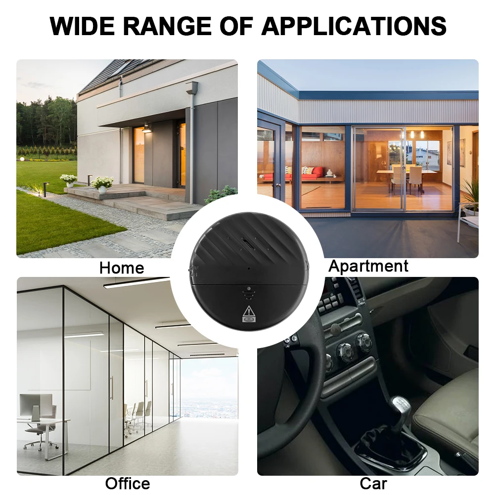 Home Security Alarm Vibration Sensor Door and Window Open Sensor Chime Door Open Alert Security Alarm for Home Office Dorm Room