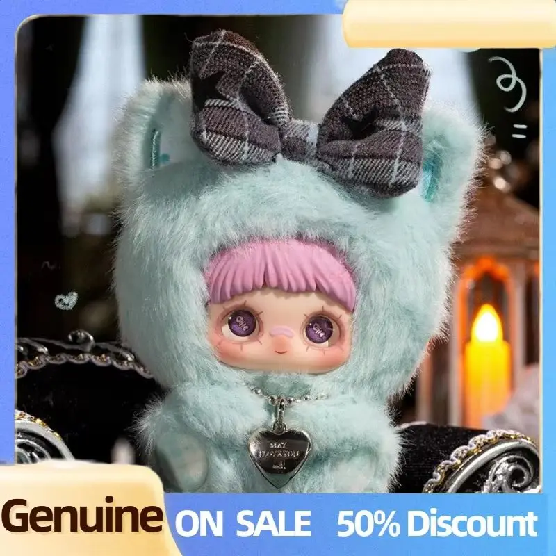 새로운 메이메이 V6 마이 아이 러브 유 시리즈 랜덤박스 메이메이 비닐 플러시 백 펜던트 인형 키체인 트렌디 장난감 수집 할로윈 선물