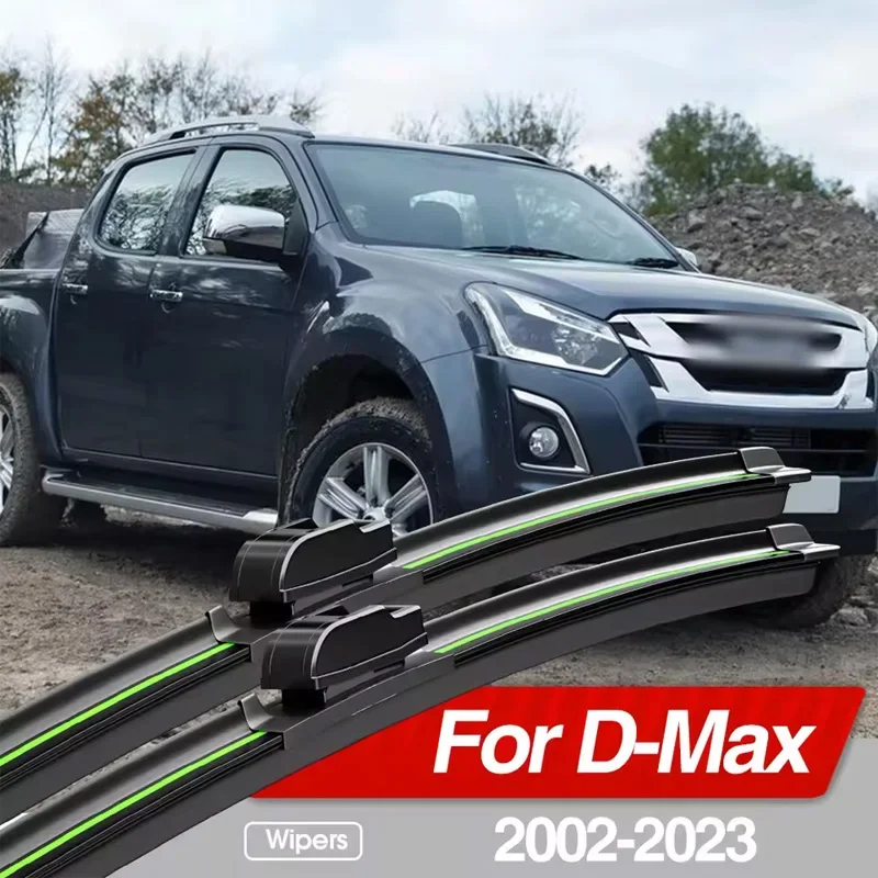 For Isuzu D-Max 2002-2023 Front Windshield Wiper Blades 2pcs Windscreen Window Accessories 2003 2007 2009 2011 2015 2019 2020