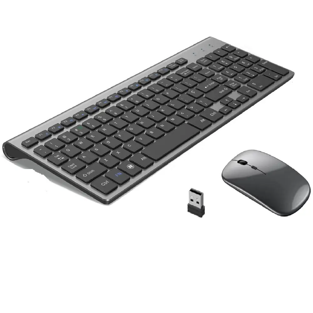 2.4g Ultra-Thin Rechargeable Wireless Keyboard and Mouse Kit-TE117