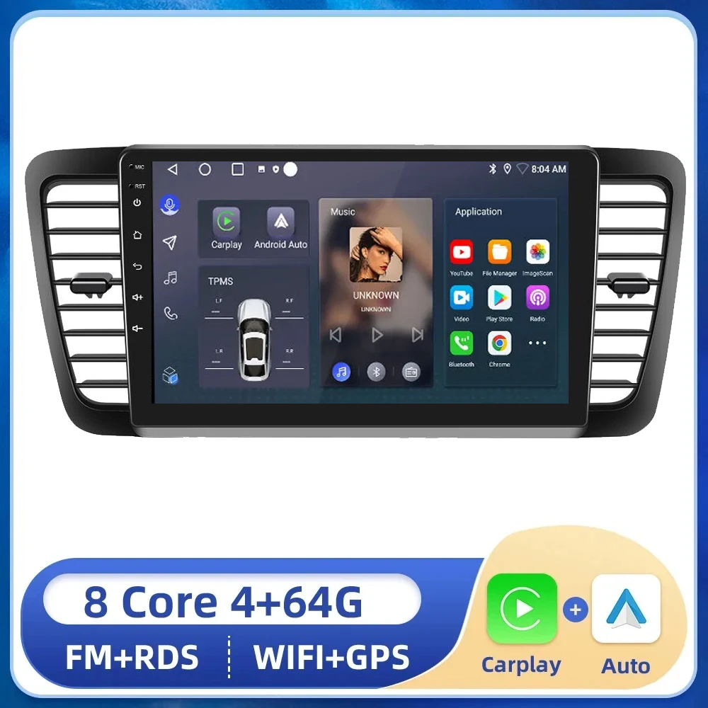 

Android 14 4G+WiFi DSP 2din Car Radio Multimedia For Subaru Outback 3 Legacy 4 2003-2008 2009 Stereo Carplay GPS Navigation