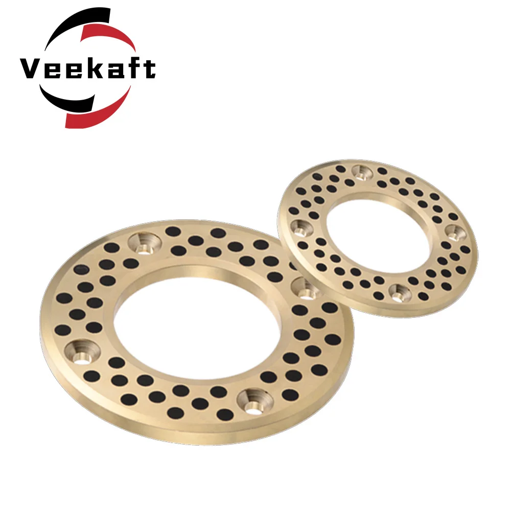 

1pcs JTW Inner Diameter 35,40,45,50,55,60,65,70,75,80,100 Brass Impregnated Graphite Self-lubricating Thrust Gasket