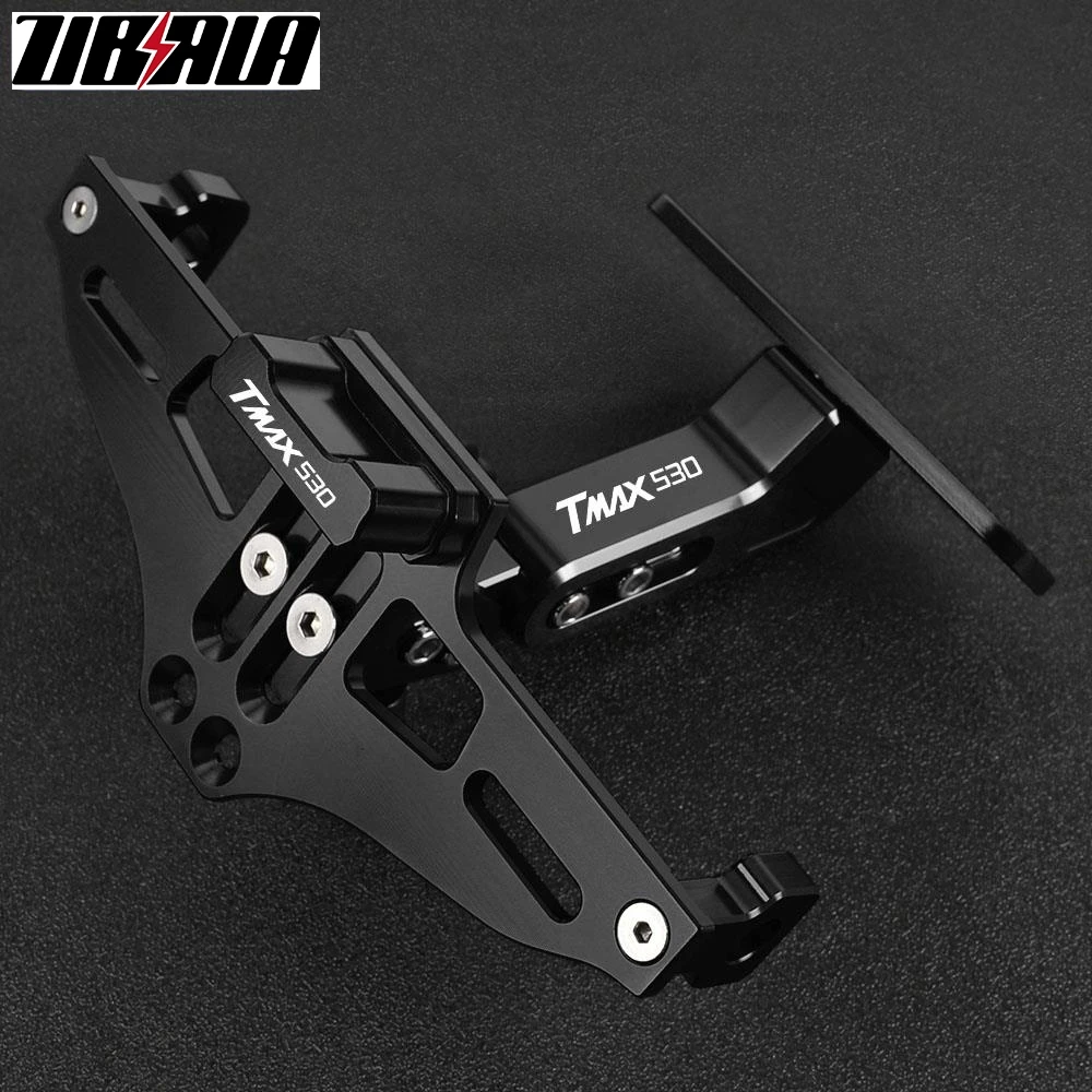 

For YAMAHA TMAX 530 TMAX530 2012-2016 2013 2014 2015 Motorcycle Adjustable License Plate Bracket Holder LED Turn Signal Lights