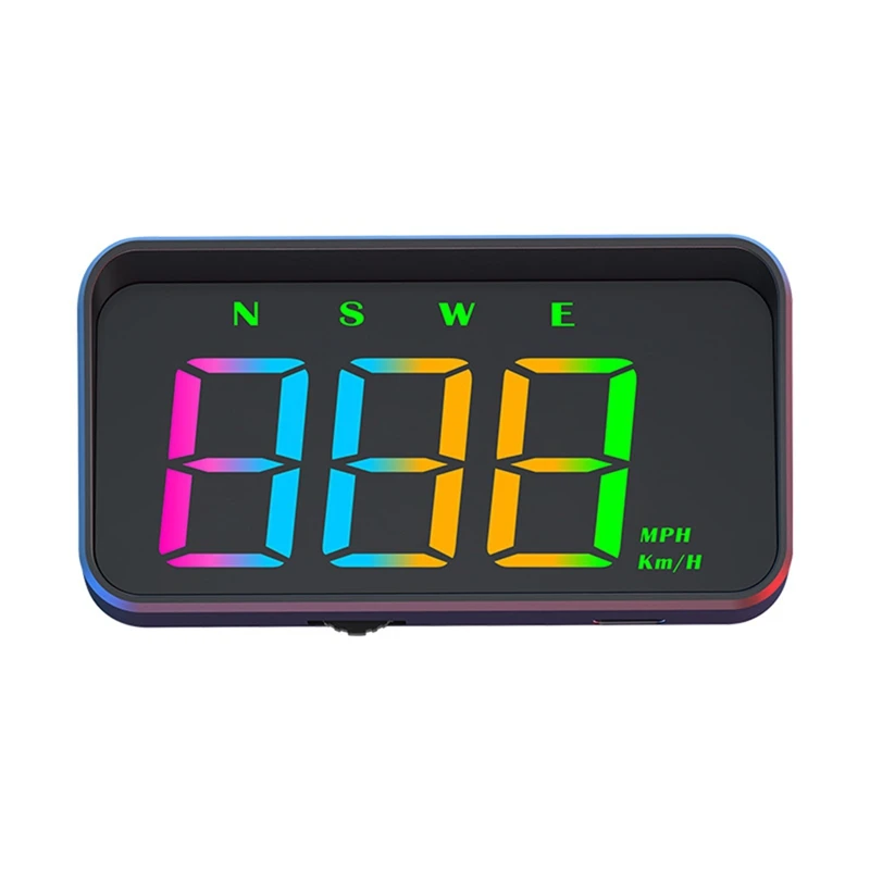 

L48A-HUD GPS Beidou Dual Data Car Head-Up Display Meter Speed MPH KM/H 5V USB M2S Windshield Projector Color Display LCD