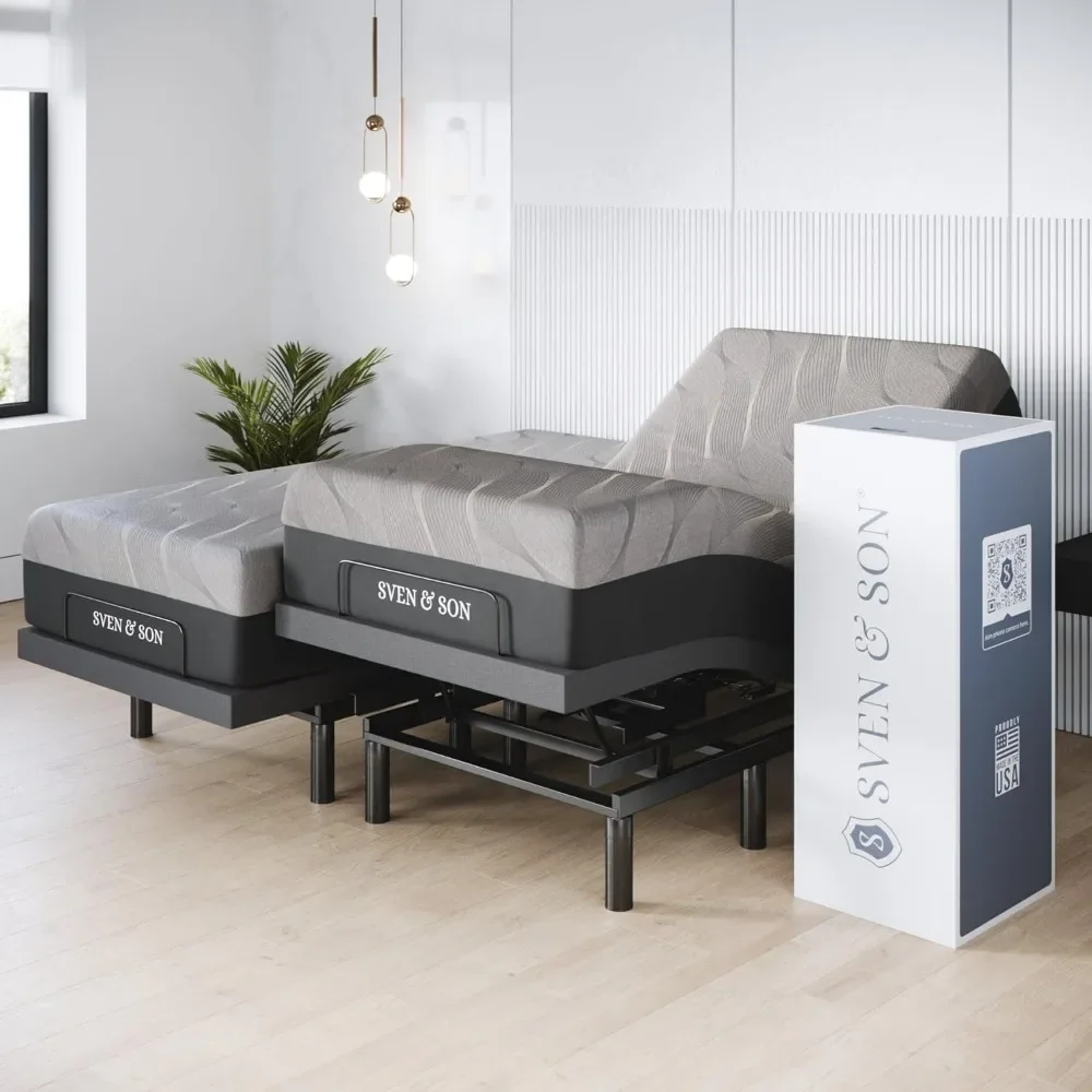 

Harmony Adjustable Bed Base, Head and Foot Lift, Massage, Under-Bed Lights, USB, Gel Memory, Zero Gravity Smart Frame