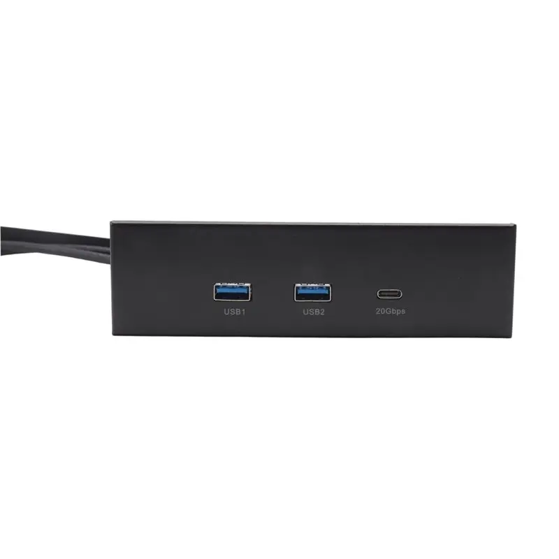 AED6-USB Front Panel For PC 2 Port USB 3.2 GEN1 5Gbps + 1 Port TYPE-C 10Gbps/20Gbps Hub For Desktop 5.25Inch Floppy Drive Bay