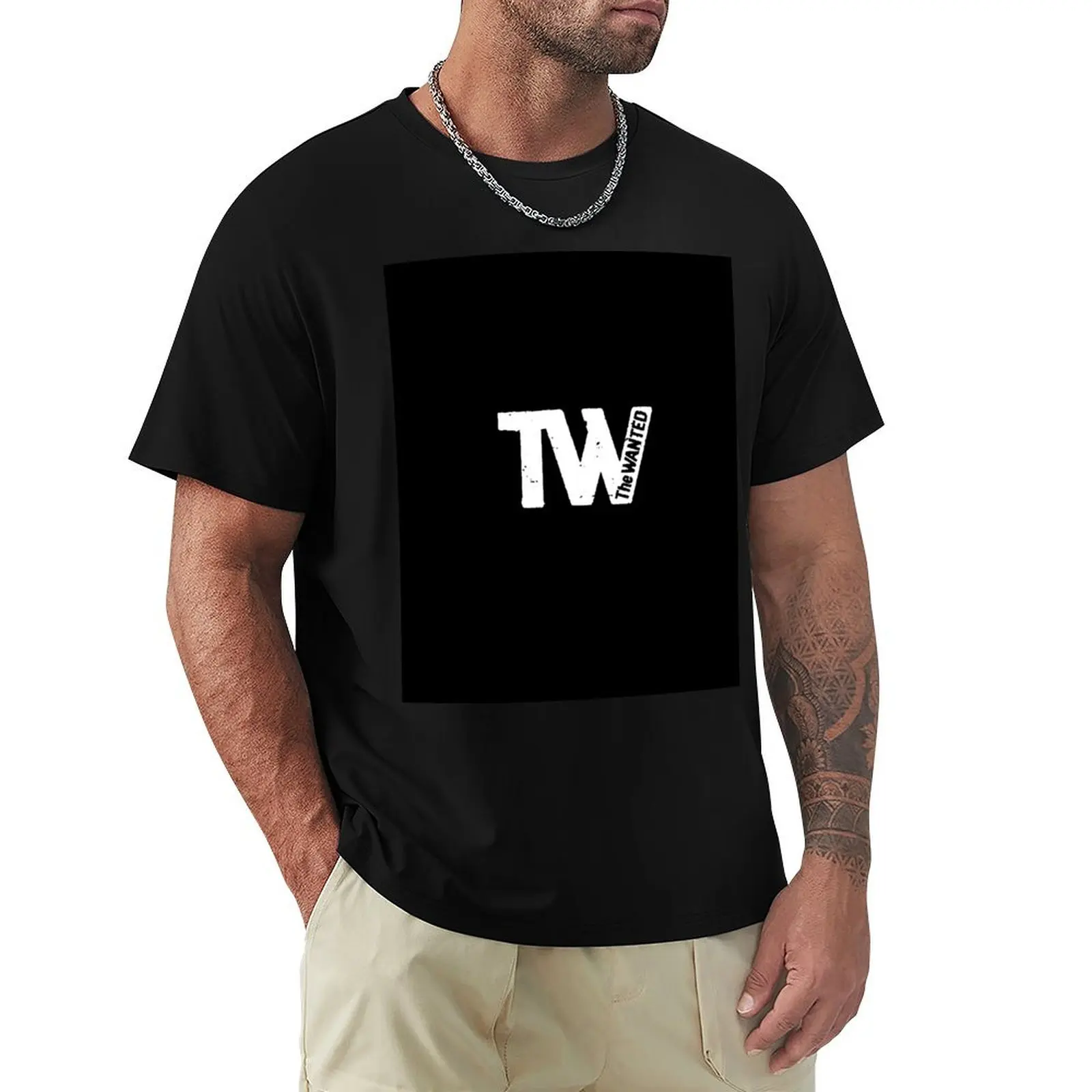 

The Wanted T-Shirt man clothes fashion shirts customs design your own cheap stuff men t shirts