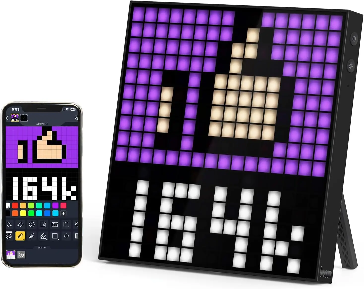 

Mexllex RGB USB Smart LED Matrix Pixel Display Настольная панель экрана, текстовый автомобильный знак, окно приложения, граффити, ночник для домашней комнаты