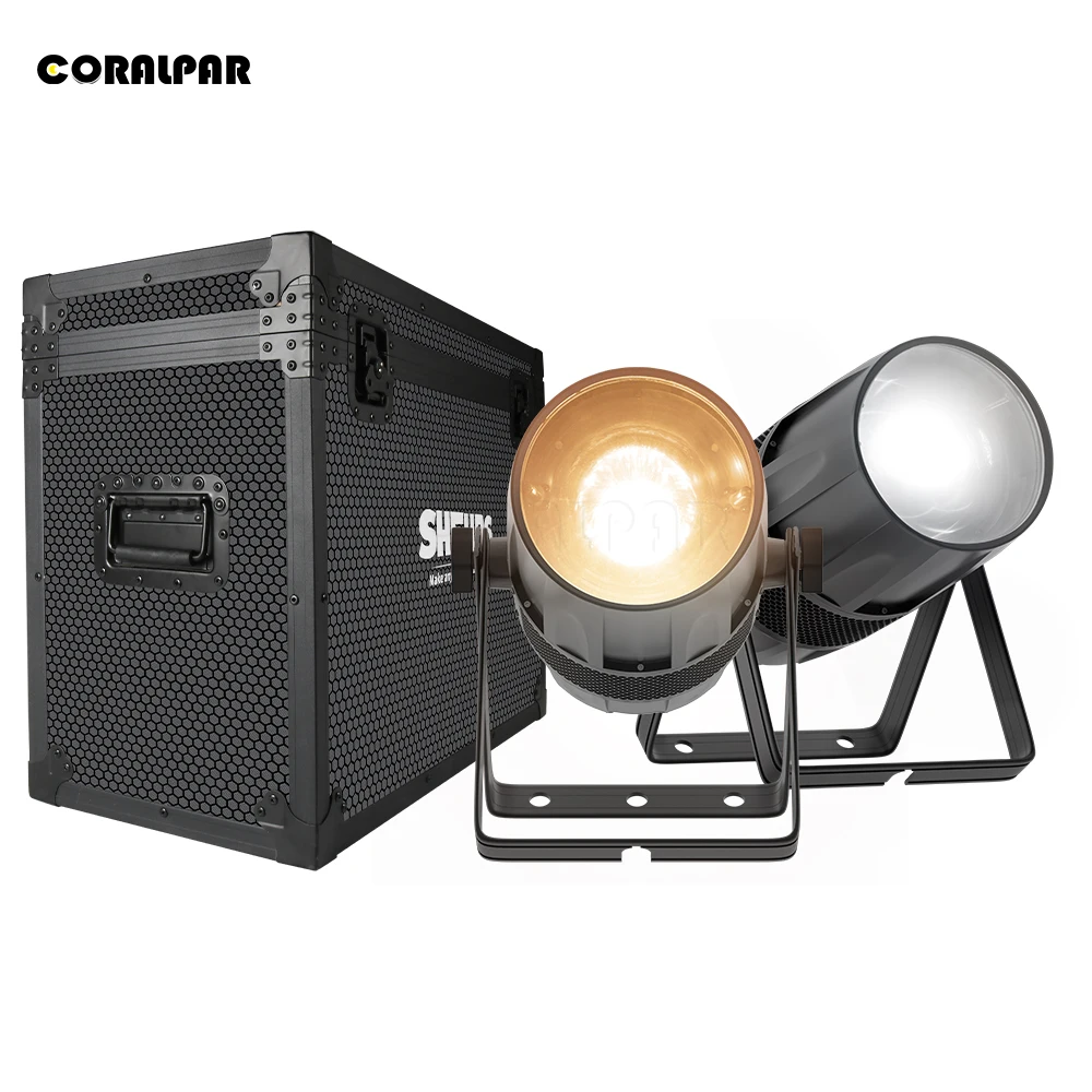 

CORALPAR LED 300W Cool&Warm White 2in1 Zoom&Wash Par Light Waterproof IP65 for Night Club DJ Club Disco Stage Church Wedding